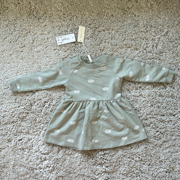Rylee + Cru Long Sleeve Raglan Dress - Clouds - Picture 3 of 3